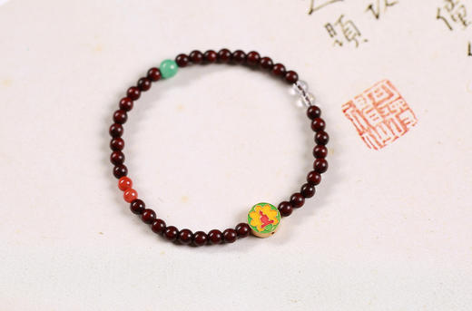 XYZT0487°印度小叶紫檀手串 商品图0