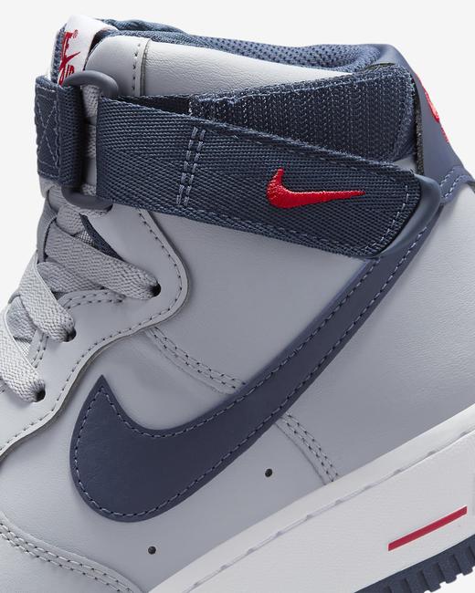 好折！Nike 耐克Air Force 1空军一号高帮女鞋灰色 商品图1