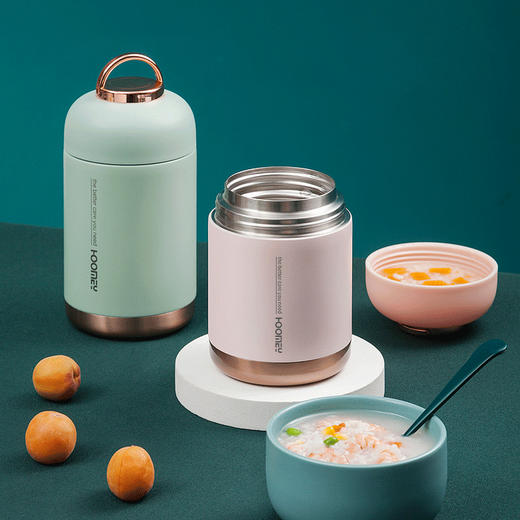 Hoomey不锈钢真空焖烧杯（送保温袋+筷勺套装） 商品图0