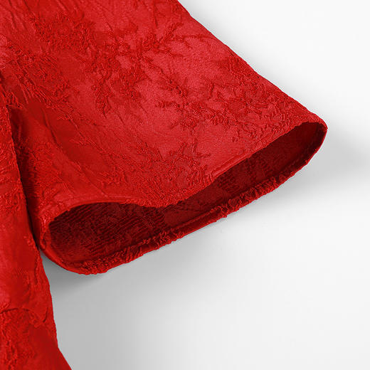 奢姿2025年夏装新款大码女装气质方领连衣裙胖妹妹开叉时尚裙子9932868123 商品图2