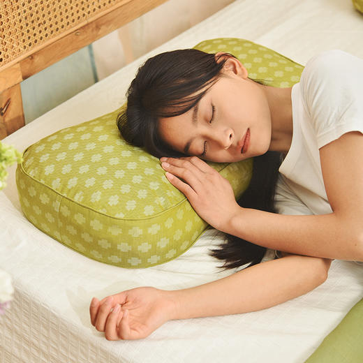 瑞士十字系列曲线荞麦壳枕成人护颈枕 商品图1