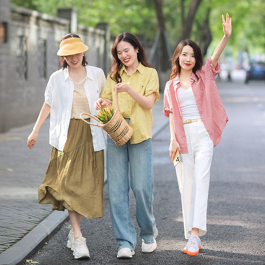 【回馈粉丝】松弛感 会呼吸的亚麻文艺衬衫 商品图2