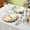 北欧格纹系列双层桌布简约格纹纯棉台布 商品缩略图3
