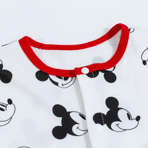 迪士尼童装男童纯棉前开连体衣夏季亲肤舒适米奇宝宝新生儿哈衣 商品图2