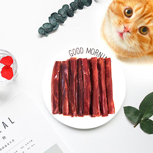 蒙贝猫用牛肉条成猫用磨牙洁齿发腮牛肉干猫条10g 商品图5