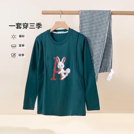 贝贝怡月子服春秋季纯棉产后哺乳衣准妈妈喂奶孕妇睡衣产妇怀孕期223Y2179 商品图1