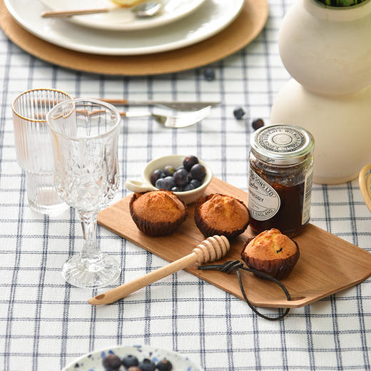 北欧格纹系列双层桌布简约格纹纯棉台布 商品图2