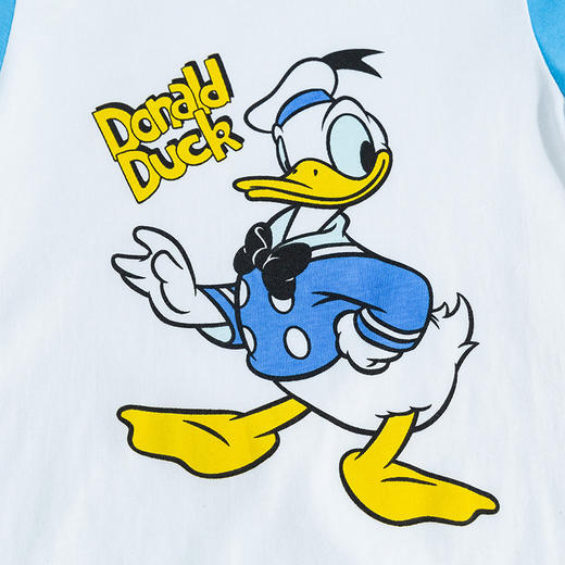 【唐老鸭90周年】迪士尼童装婴幼儿纯棉肩开连体衣夏季舒适新生儿宝宝唐老鸭哈衣 商品图4
