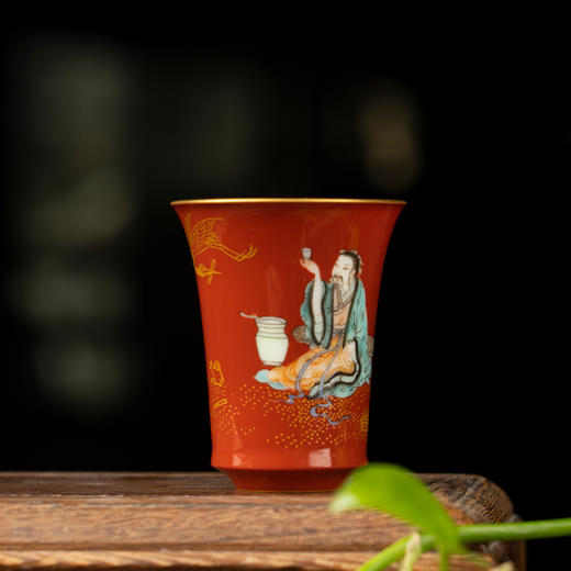 红地古彩饮中八仙闻香杯套组 商品图4