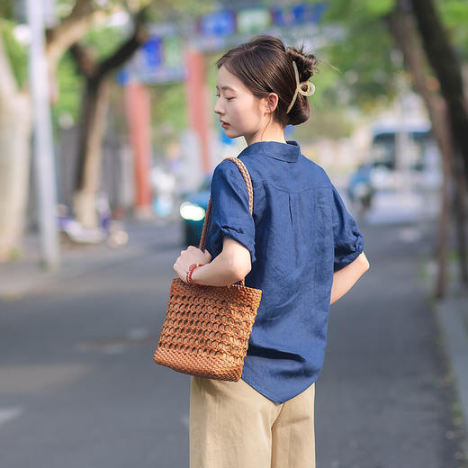 【回馈粉丝】松弛感 会呼吸的亚麻文艺衬衫 商品图6