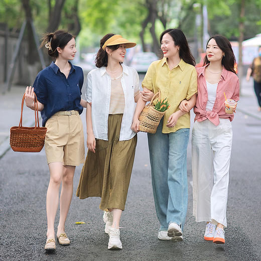 【回馈粉丝】松弛感 会呼吸的亚麻文艺衬衫 商品图0