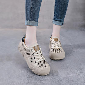 YR 1178镂空厚底罗马凉鞋包头真皮头层牛皮休闲板鞋