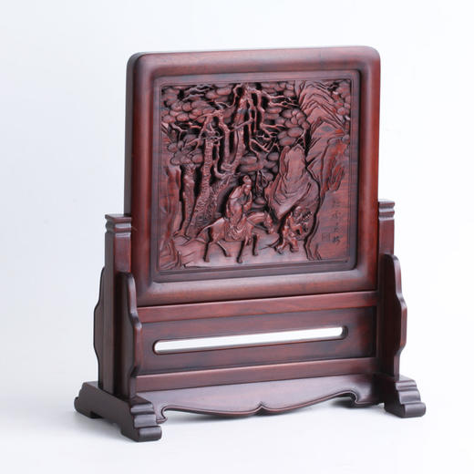 踏雪寻梅° 明式简座小插屏 商品图2