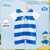 【唐老鸭90周年】迪士尼童装男童婴幼儿纯棉肩开连体衣夏唐老鸭宝宝新生儿条纹哈衣 商品缩略图1