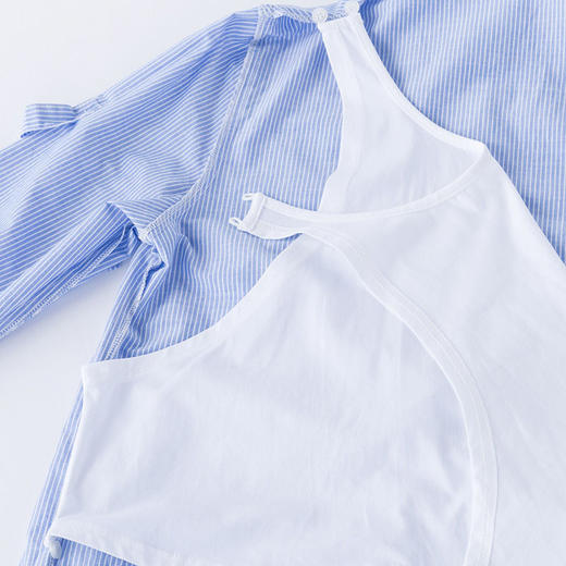 贝贝怡孕妇装长袖纯棉衬衫春秋装新款中长款孕期潮妈哺乳宽松上衣 商品图7