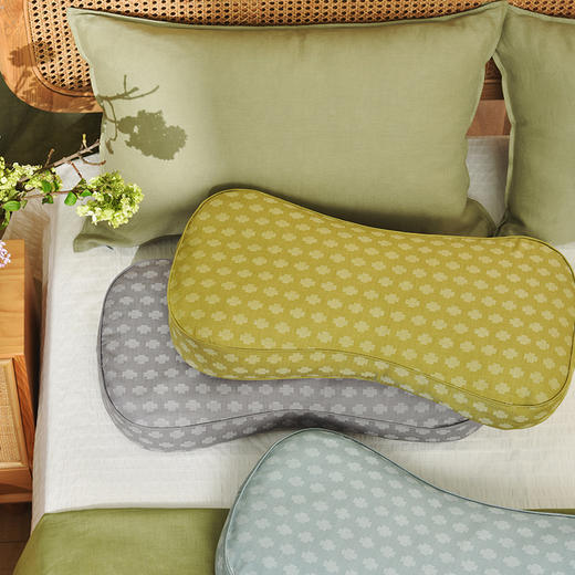 瑞士十字系列曲线荞麦壳枕成人护颈枕 商品图0