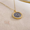 太阳神双面复古吊坠+钛钢链 商品缩略图4