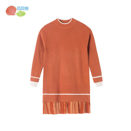 贝贝怡孕妇针织连衣裙春秋装保暖针织衫产后中长款毛衣冬季打底衫 商品图6