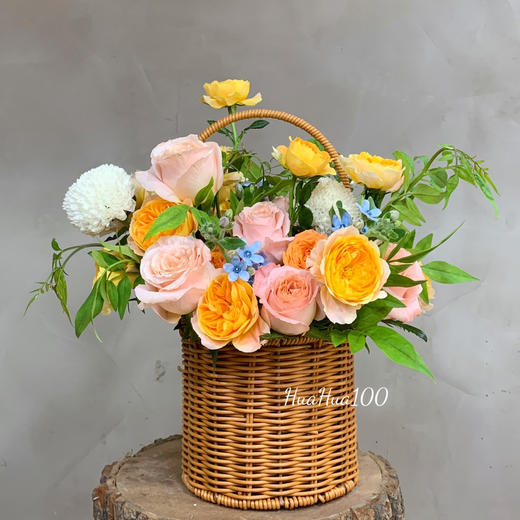 祝福花篮丨果汁阳台玫瑰 商品图2