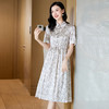 ASE 2307真丝连衣裙桑蚕丝妈妈气质碎花衬衫裙 商品缩略图3
