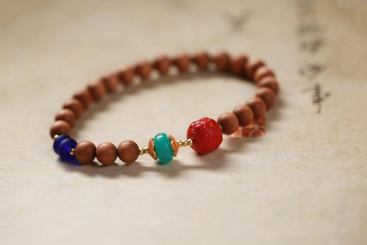 LSTX0179°印度老山檀香手串 商品图3