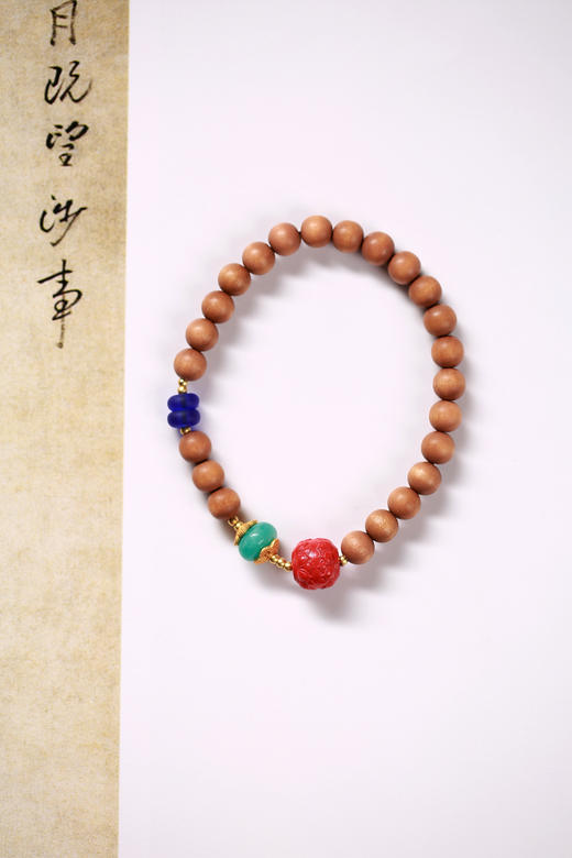 LSTX0179°印度老山檀香手串 商品图1