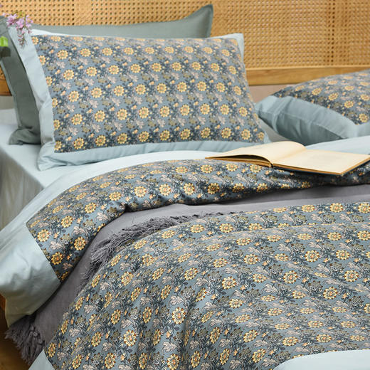 莫里斯系列四件套纯棉印花四季通用四件套 商品图0