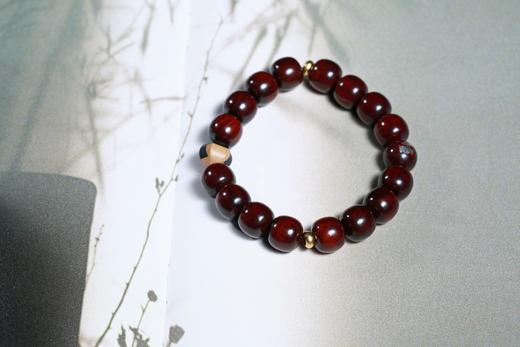 XYZT0452°天降鸿福印度小叶紫檀手串 商品图4