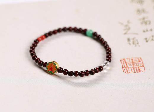 XYZT0487°印度小叶紫檀手串 商品图1