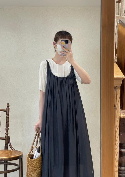 Elsa esturgie米色/炭黑法式背带裙 商品图12