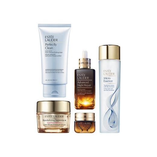 EsteeLauder雅诗兰黛密集5件套 新版半增量 蓝洁面150 特润50 抗蓝光15 普通原生液100 智妍面霜75【CDF】 商品图1