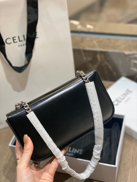 凯旋门链条腋下包黑银 商品图6