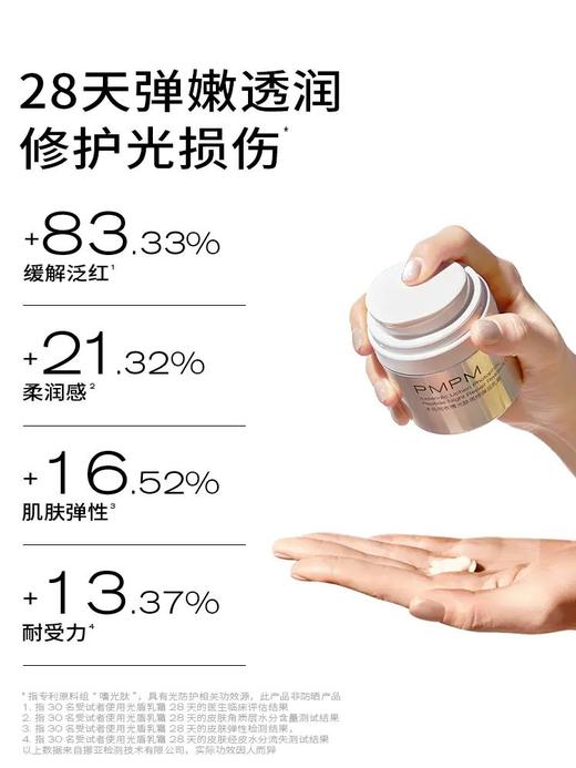 【修复光损伤】PMPM光盾乳霜光损晒后修护保湿乳补水滋润屏障面霜50g 商品图3