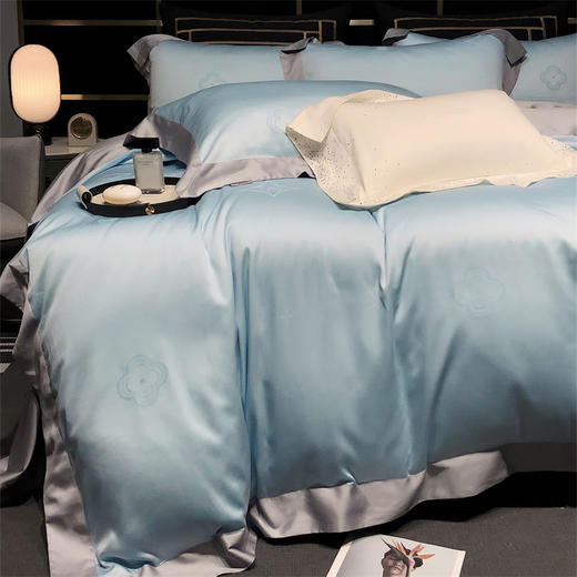 自然醒天丝棉提花四件套莱赛尔柔滑裸睡床上用品春夏季KY 商品图6