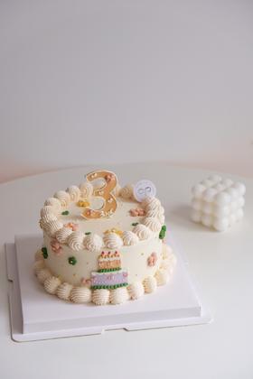 小花数字蛋糕（下单备注数字哟）