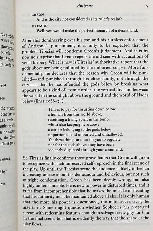 预售 【中商原版】安提戈涅及其他悲剧 牛津世界经典系列 英文原版 Antigone and Other Tragedies Sophocles 索福克勒斯 商品图7