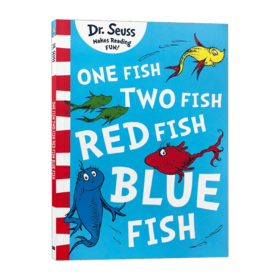 Collins柯林斯 英文原版 DR.SEUSS One Fish Two Fish Red Fish Blue Fish 苏斯博士 蓝色系列绘本 儿童启蒙早教图画书 英文版 进口英语原版书籍