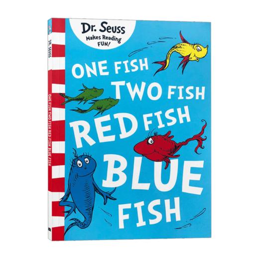 Collins柯林斯 英文原版 DR.SEUSS One Fish Two Fish Red Fish Blue Fish 苏斯博士 蓝色系列绘本 儿童启蒙早教图画书 英文版 进口英语原版书籍 商品图0