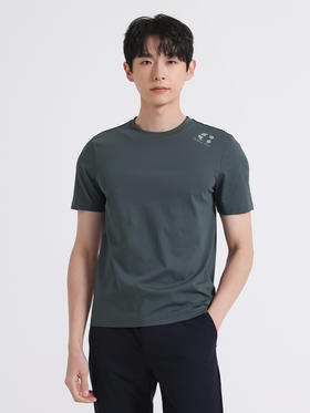 callisto绿色棉混纺短袖T恤 SSTSS089C