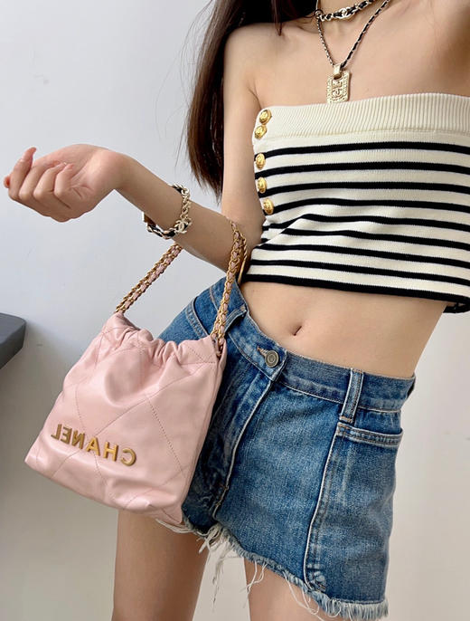 顶级版本迷你22bag粉色 商品图0