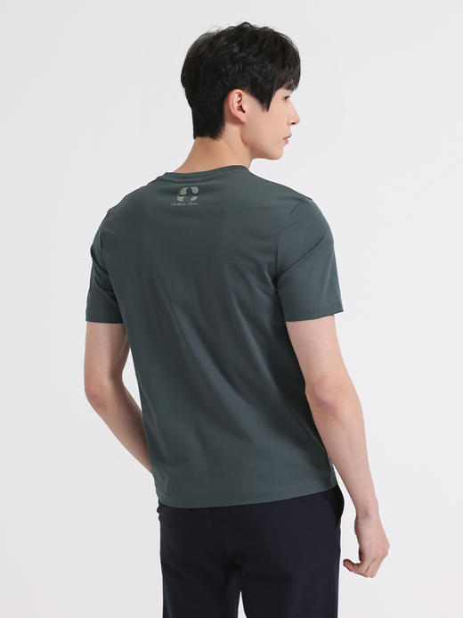 callisto绿色棉混纺短袖T恤 SSTSS089C 商品图2