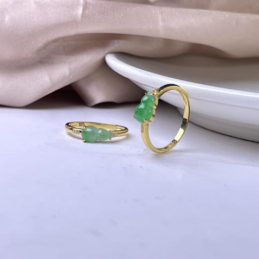 18K翡翠戒指-葫芦 商品图0