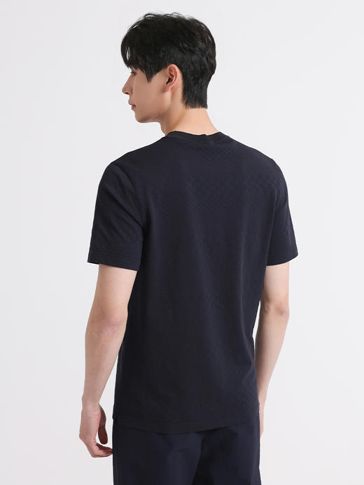 callisto深蓝色聚酯纤维混纺短袖T恤 SSTSS058C 商品图2