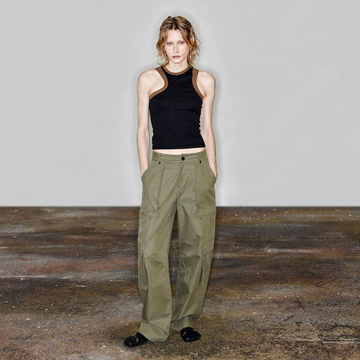 NUTH“绰约”｜直筒工装裤立体多口袋宽松显瘦夏季工休闲裤 商品图3