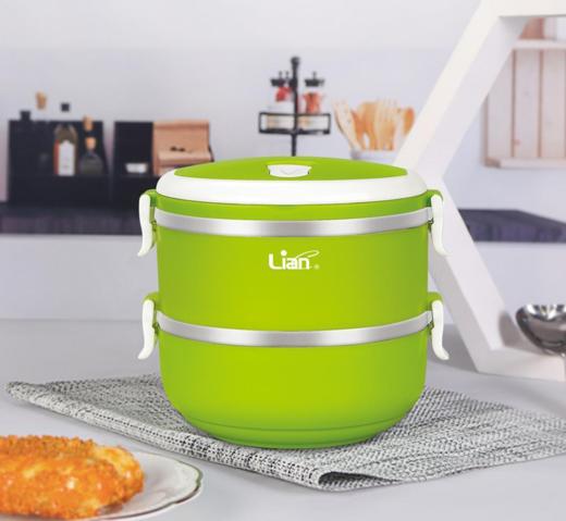 【团购展示】联创不锈钢双层便当盒DF-CP0616M 商品图0