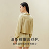 金三塔100%桑蚕丝时尚舒适凉感女真丝睡衣素色长袖短裤衣裤套家居服  YSFDB204 商品缩略图3