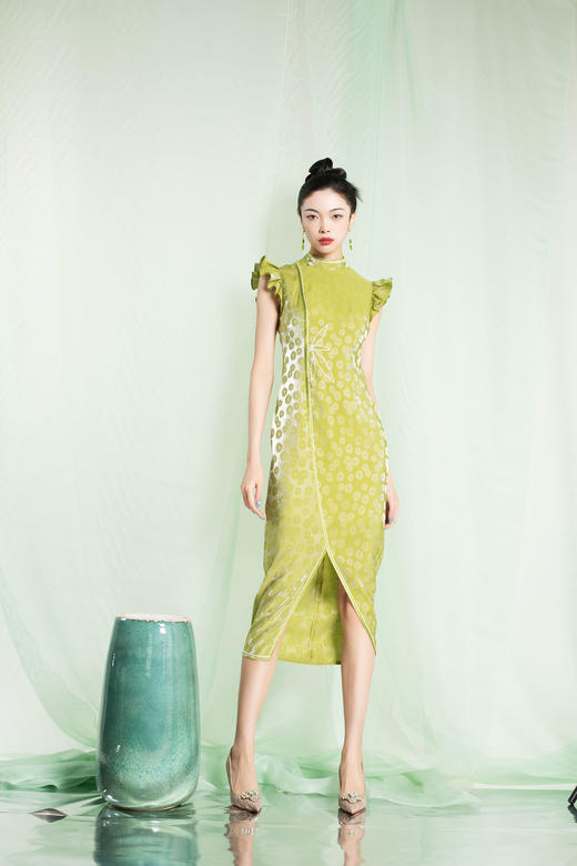 荷言GL旧时闺秀子衿旗袍年轻款女士时尚气质高端2023夏季新品 商品图2