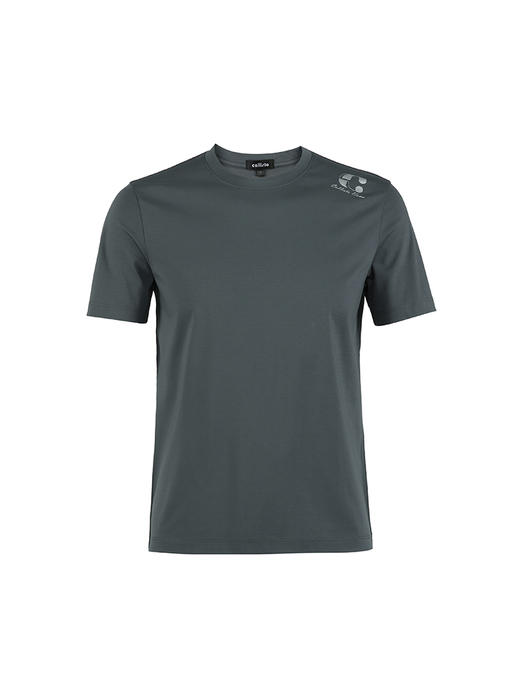 callisto绿色棉混纺短袖T恤 SSTSS089C 商品图3