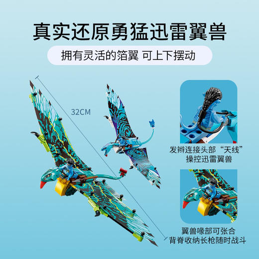 乐高 杰克与涅提妮的首次迅雷翼兽飞行之旅75572 商品图3