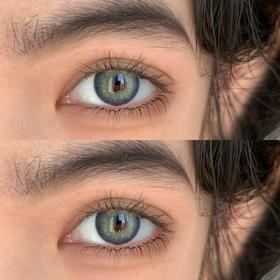 正品年抛| Licheechee系列悉尼绿美瞳 | 直径14.5着色直径13.7 | 韩国产